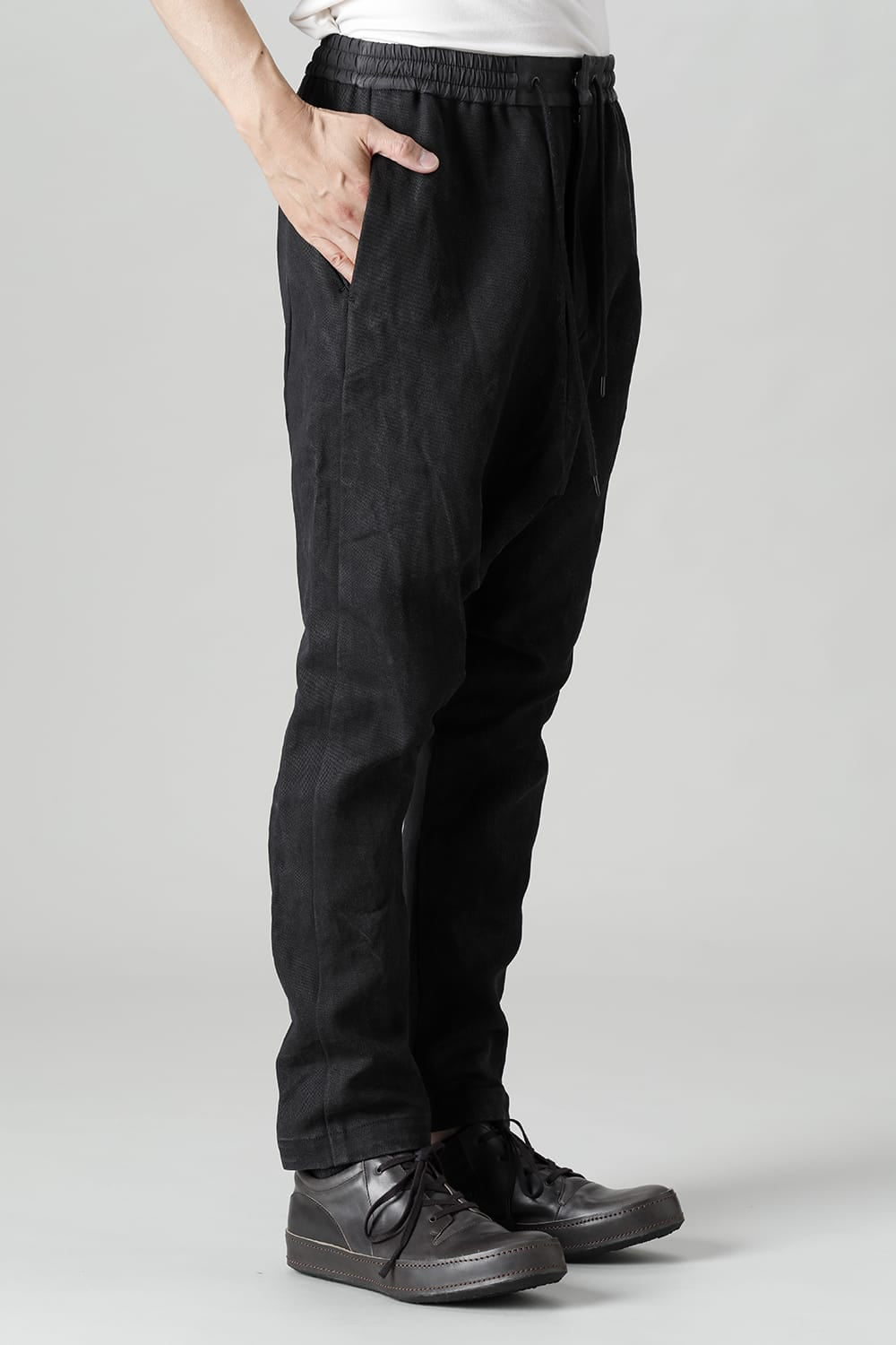 ドロップクロッチパンツ ヘビー和紙 デニム