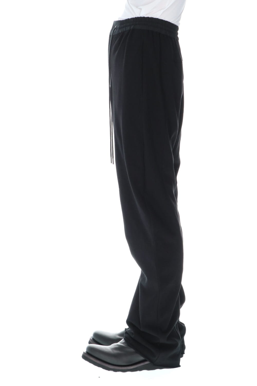 Wide pants medium jersey Black