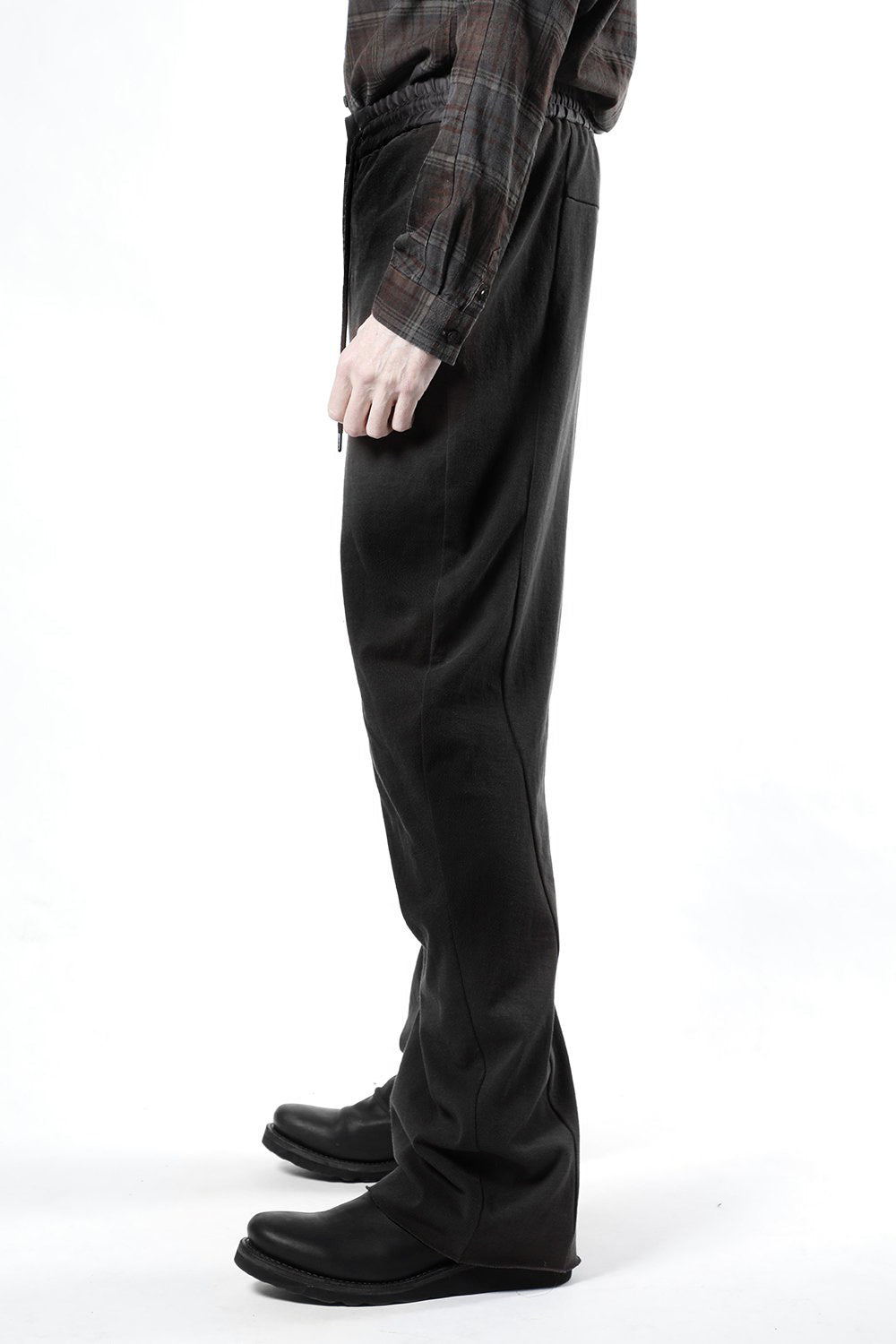 Wide pants medium jersey Black