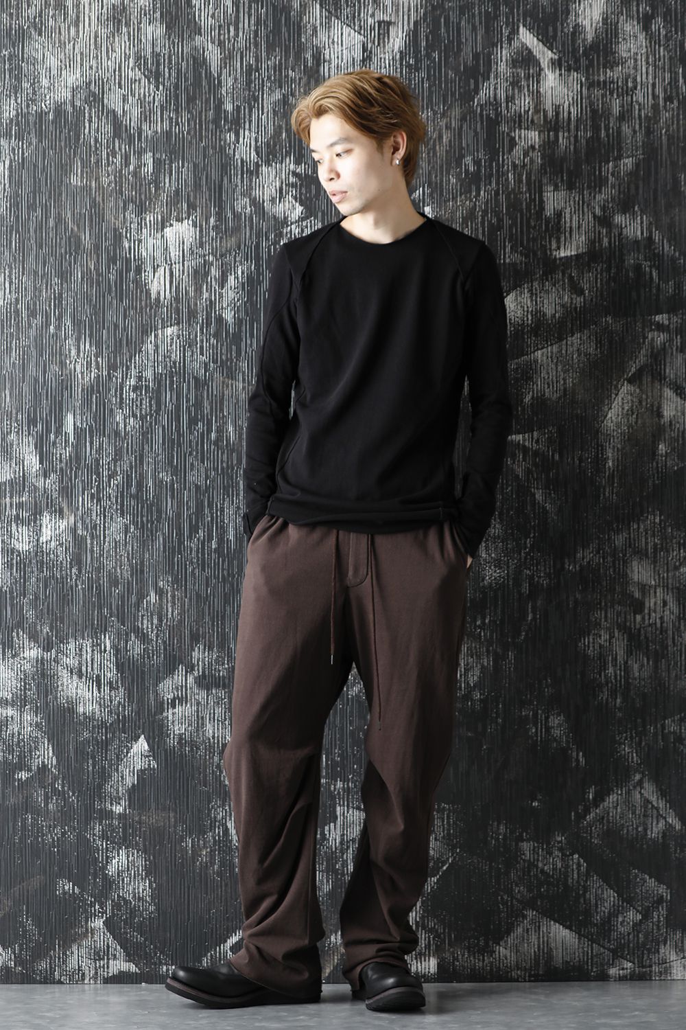 Wide pants medium jersey Mad Gray