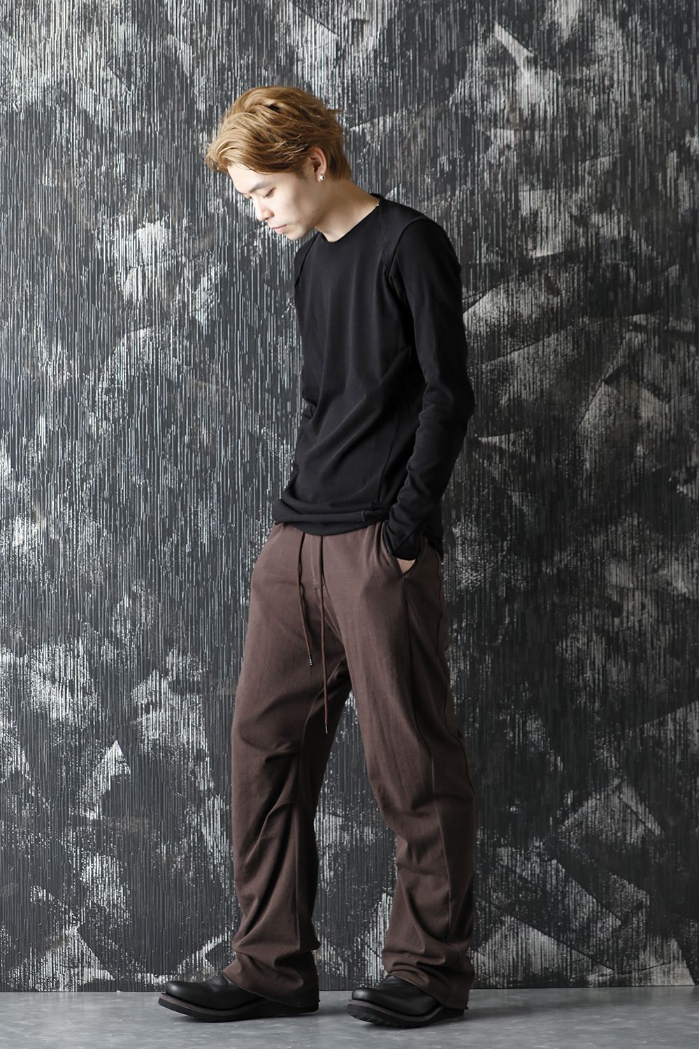 Wide pants medium jersey Mad Gray