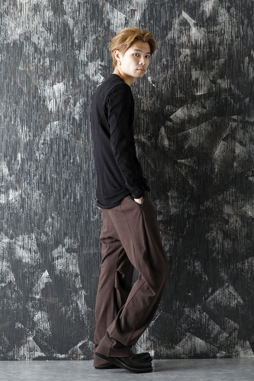 Wide pants medium jersey Mad Gray