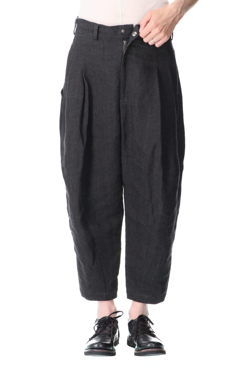 クロップド パンツ リネン / ワシ (japanese paper)