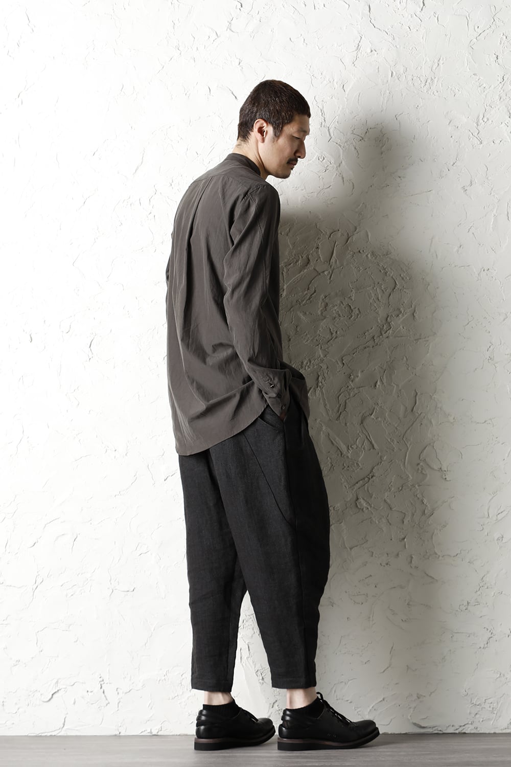 クロップド パンツ リネン / ワシ (japanese paper)