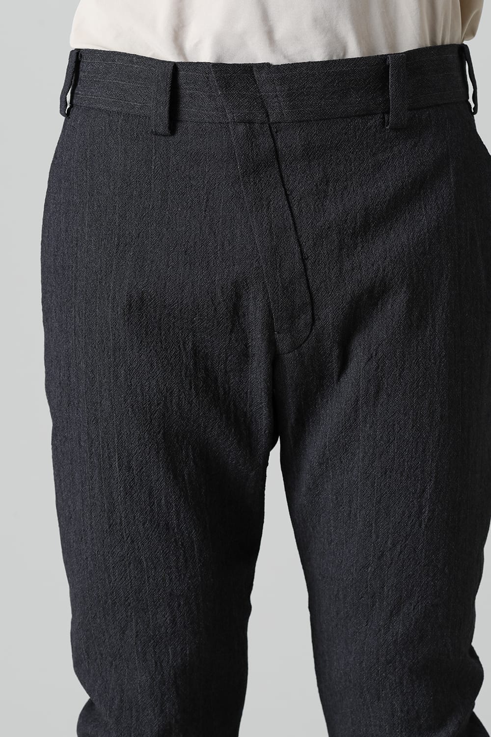 Slim pants shrink wool stripe