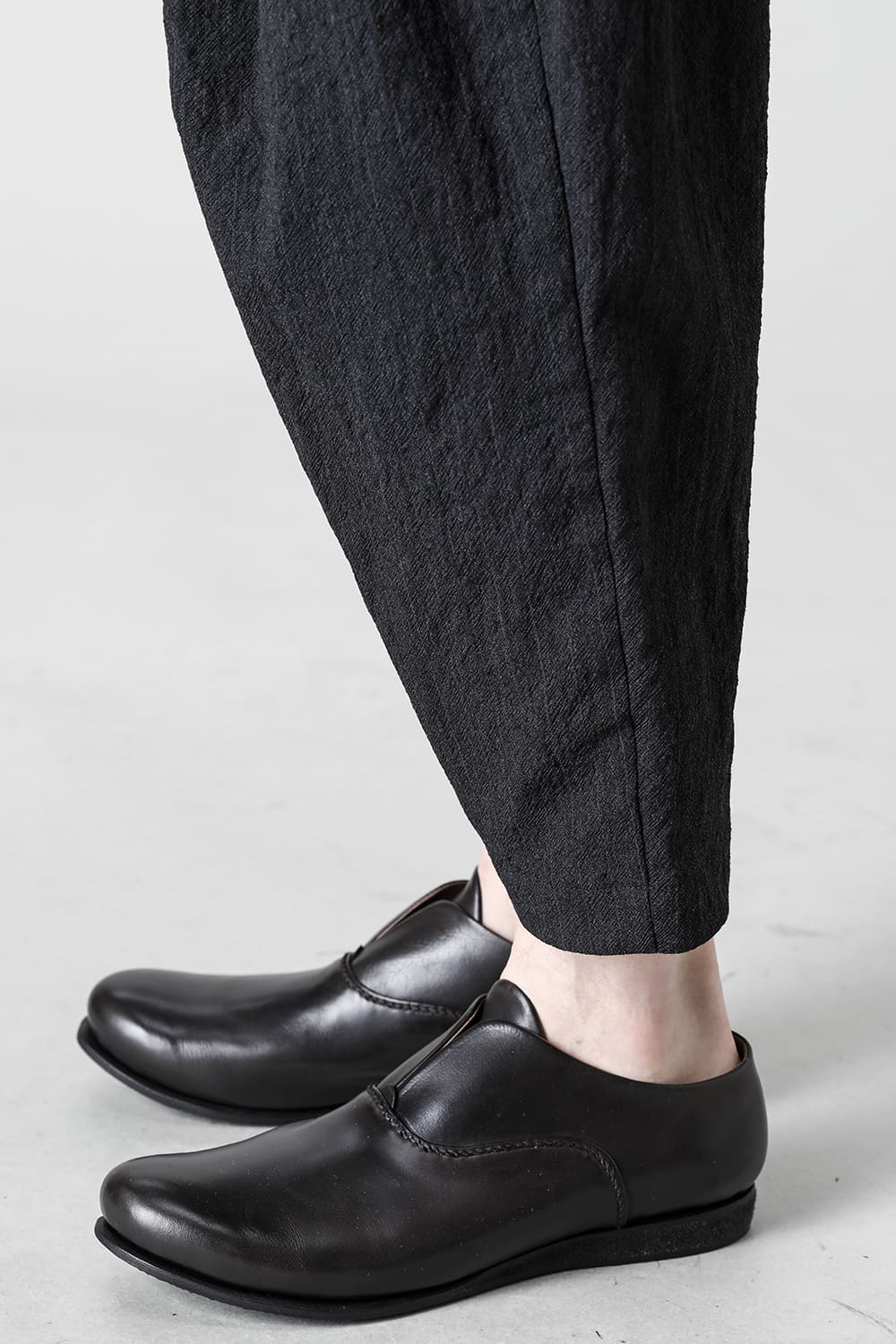 Cropped pants shrink wool stripe