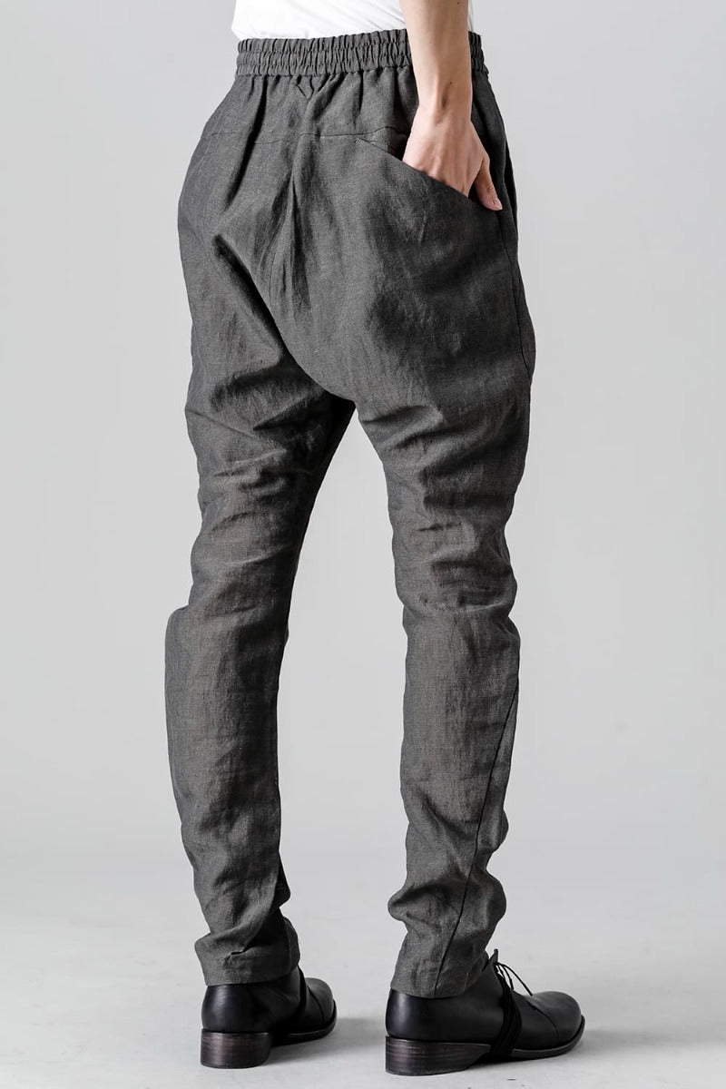 Slim pants Linen Blue Gray