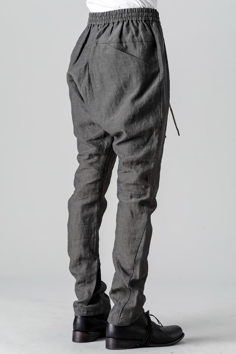 Slim pants Linen Blue Gray