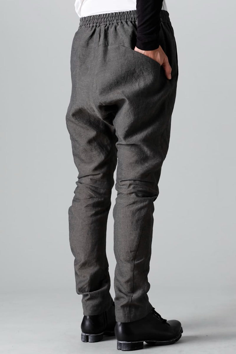 Slim pants Linen Steel Gray