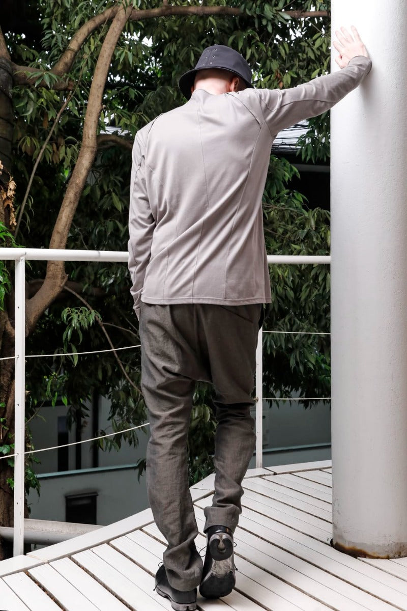 Slim pants Linen Steel Gray