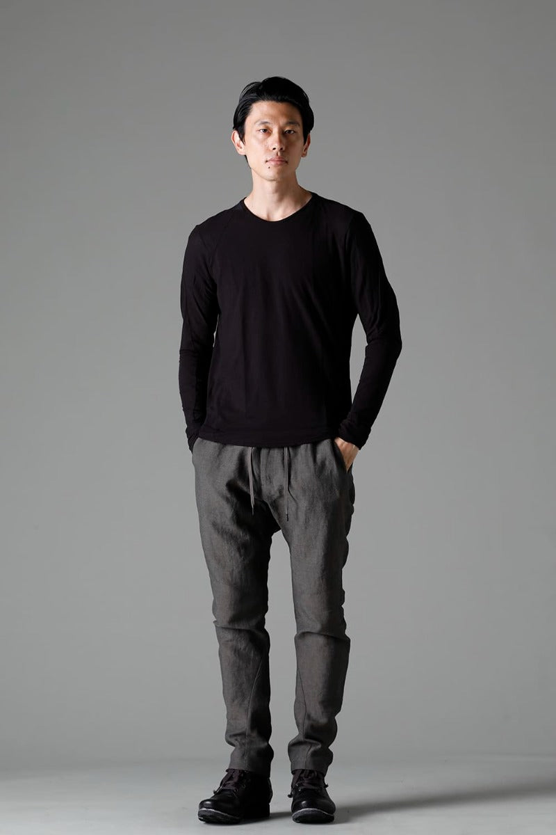 Slim pants Linen Steel Gray