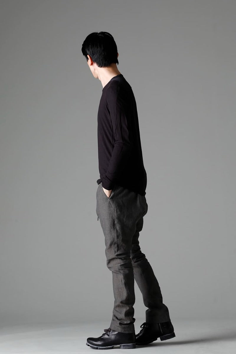 Slim pants Linen Steel Gray