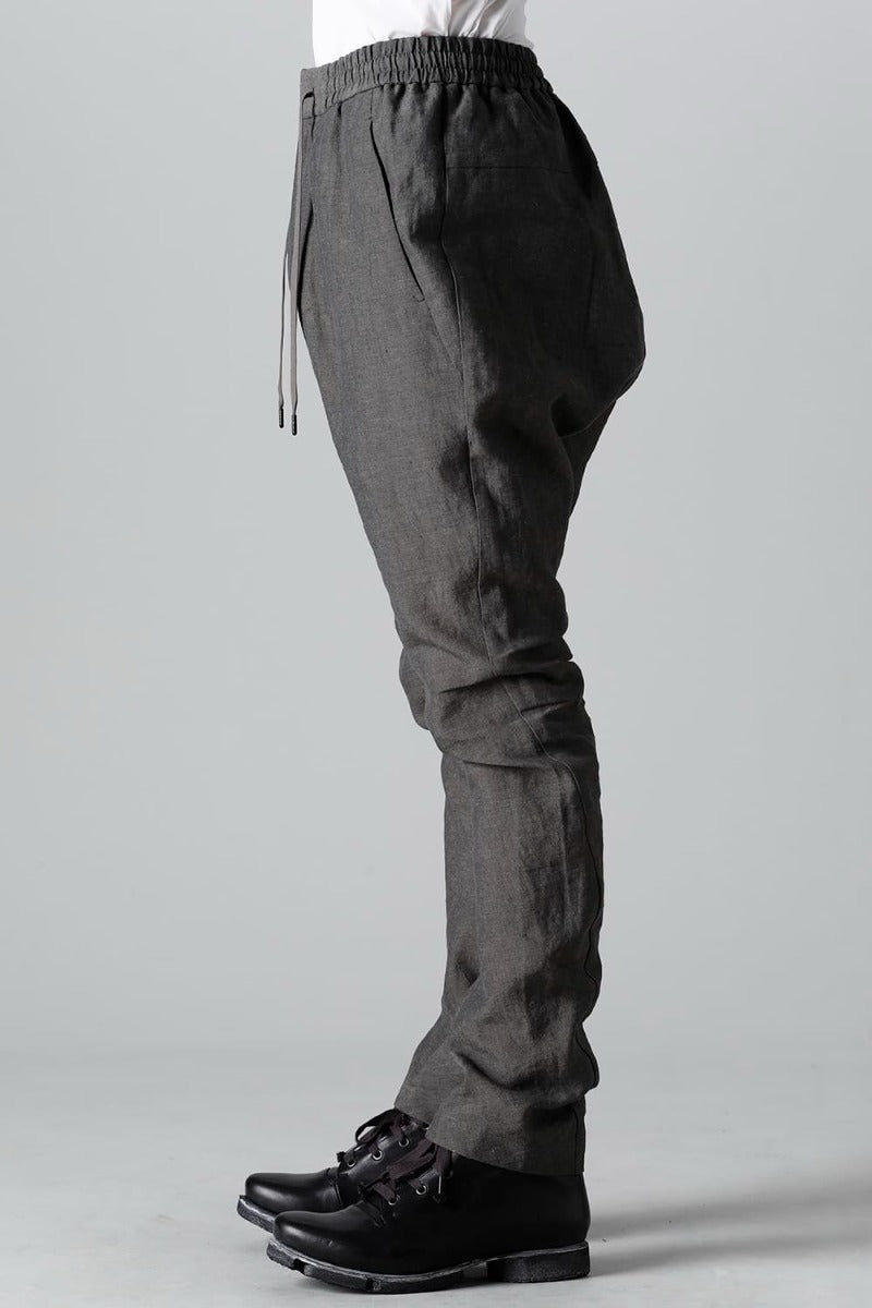 Slim pants Linen Steel Gray