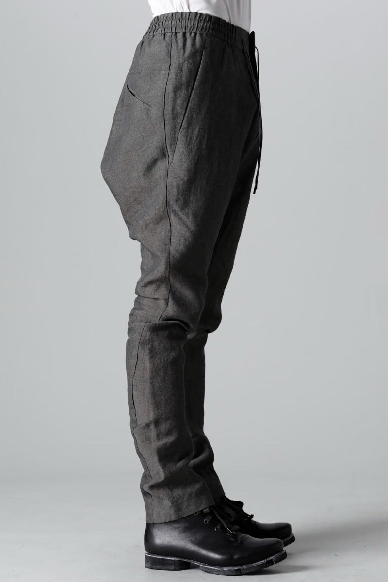 Slim pants Linen Steel Gray