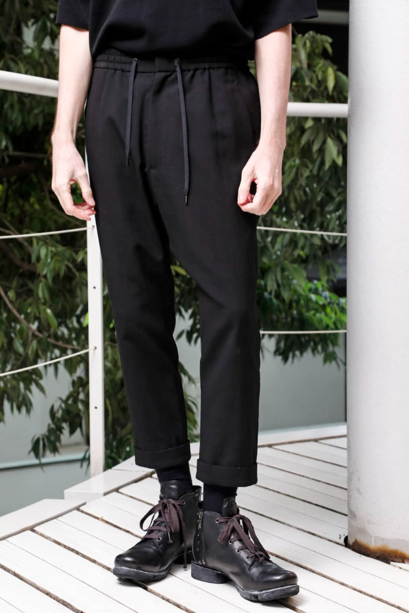 Cropped Slim Pants High Density Cotton