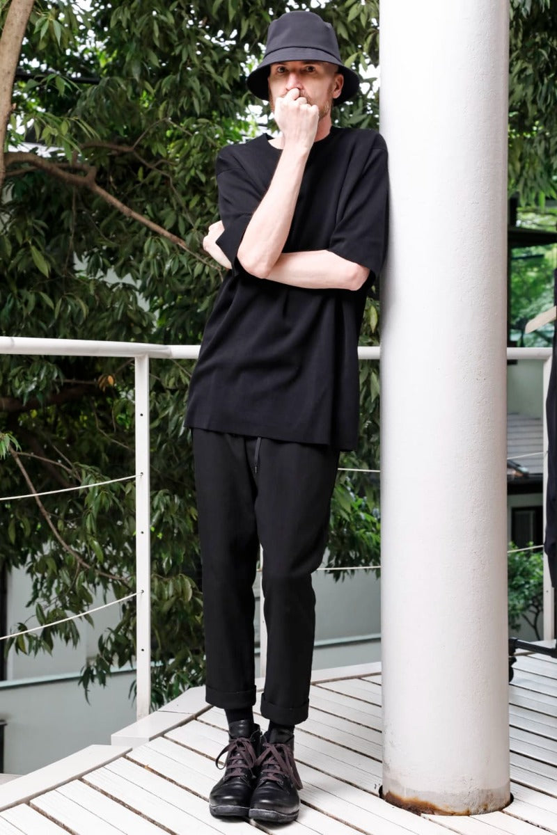 Cropped Slim Pants High Density Cotton