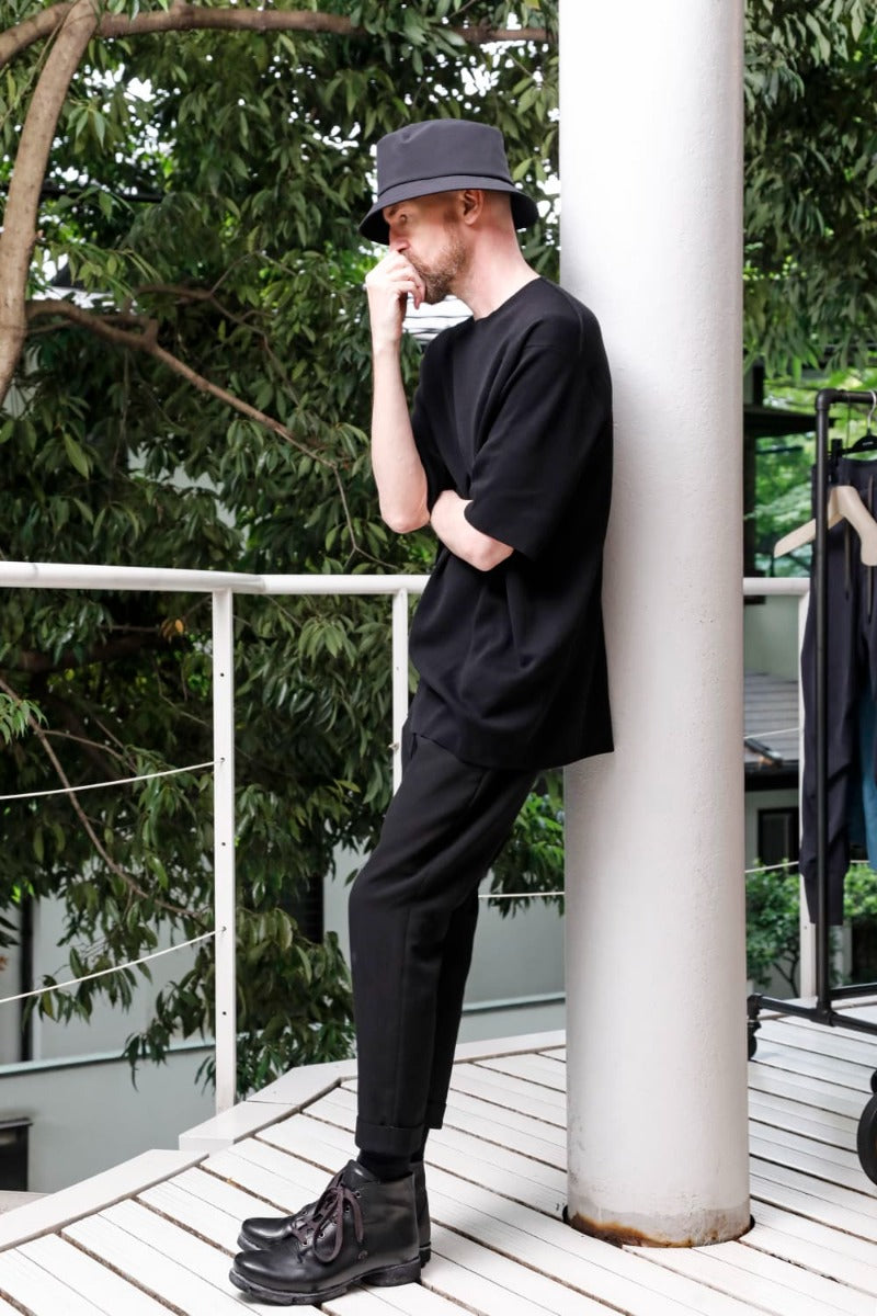 Cropped Slim Pants High Density Cotton