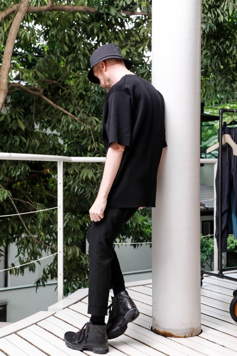 Cropped Slim Pants High Density Cotton