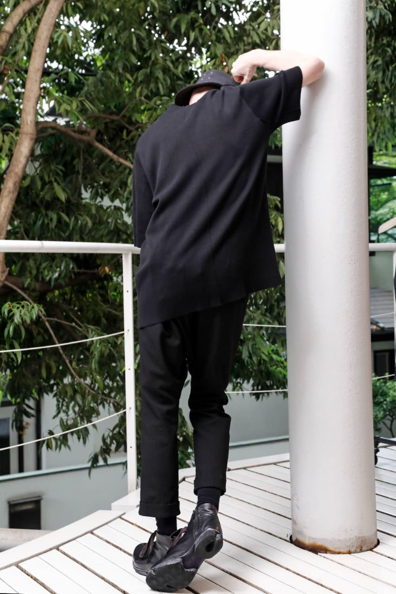 Cropped Slim Pants High Density Cotton