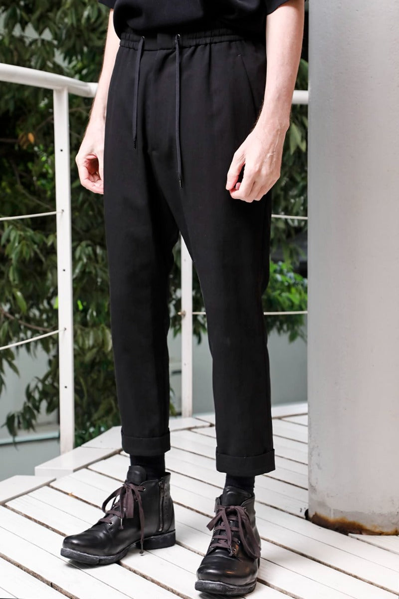 Cropped Slim Pants High Density Cotton