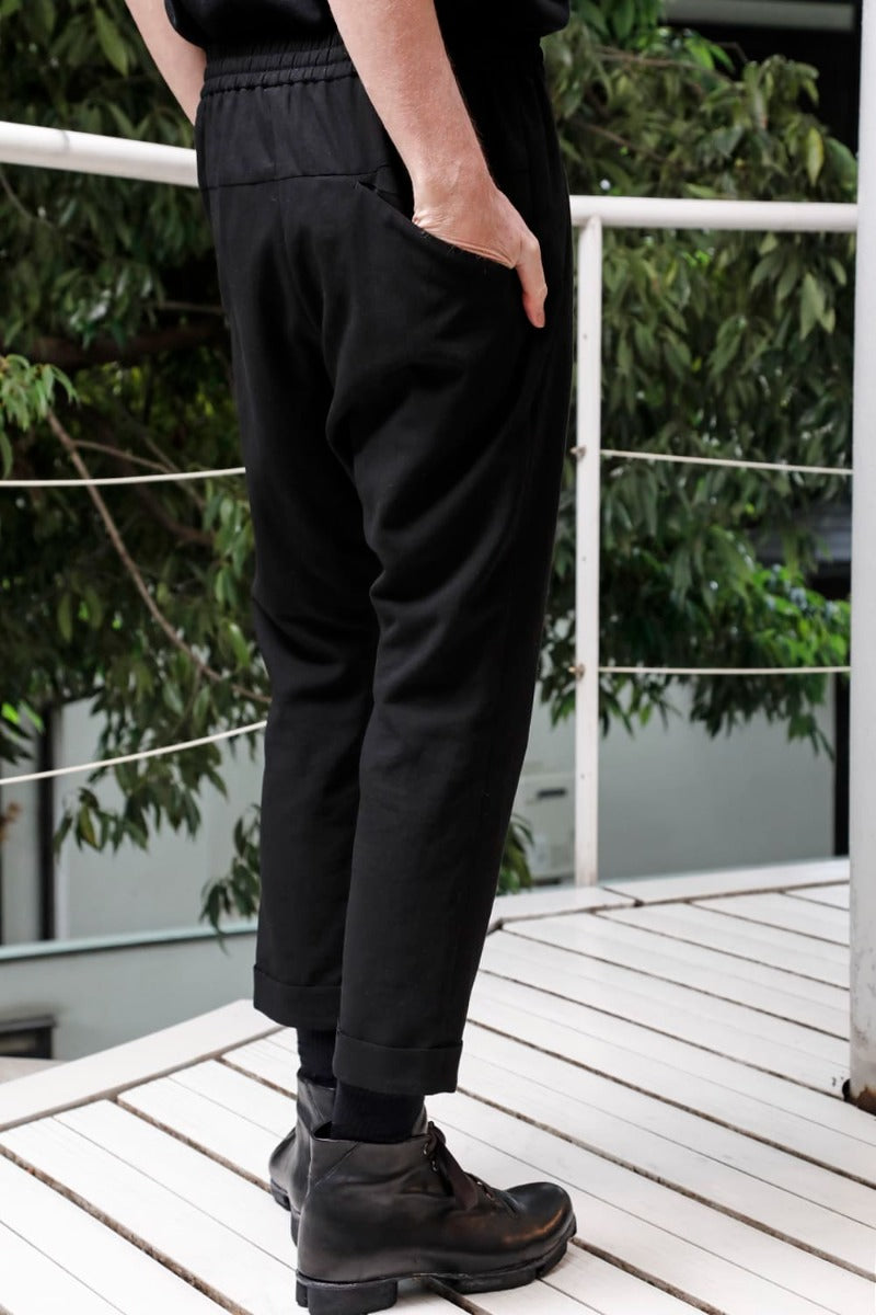 Cropped Slim Pants High Density Cotton