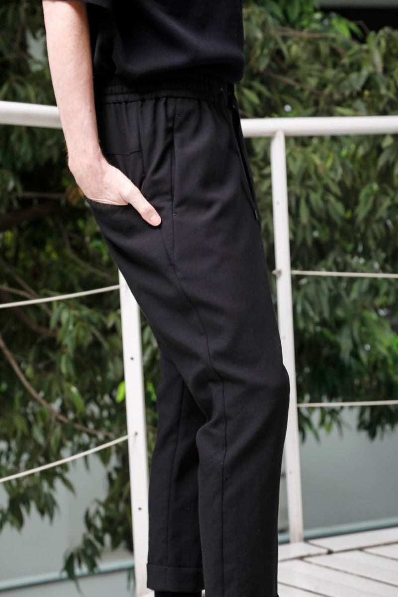 Cropped Slim Pants High Density Cotton