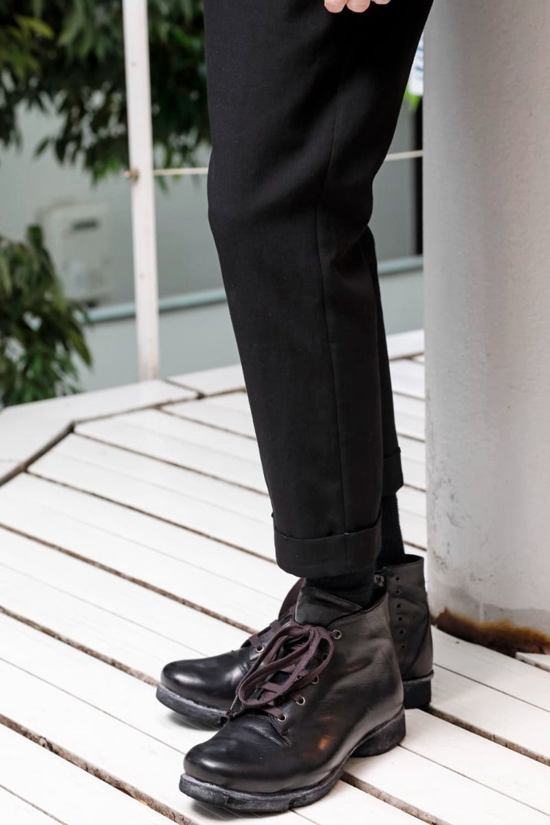 Cropped Slim Pants High Density Cotton