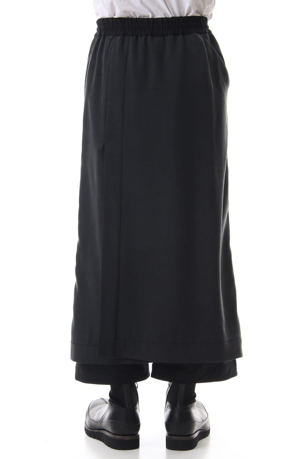 HAKAMA Pants Silk Herringbone Sand Blast Finish - Black