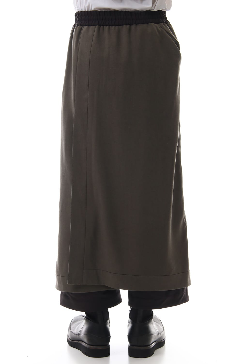 HAKAMA Pants Silk Herringbone Sand Blast Finish - Gray