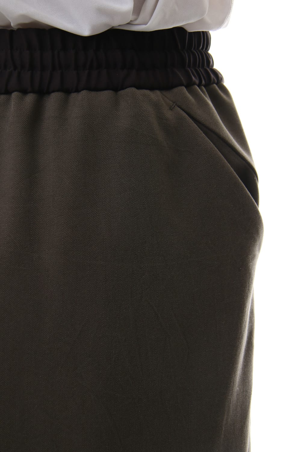 HAKAMA Pants Silk Herringbone Sand Blast Finish - Gray