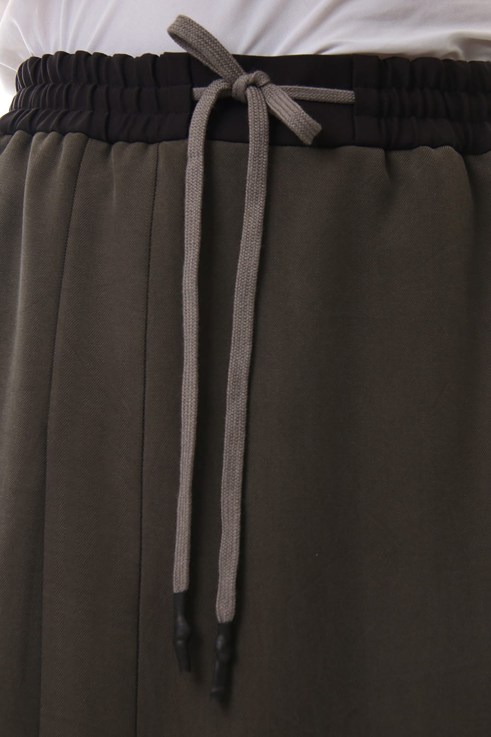 HAKAMA Pants Silk Herringbone Sand Blast Finish - Gray