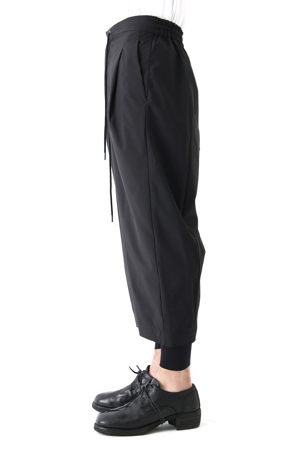 Layered Pants Breathing Polyester Black