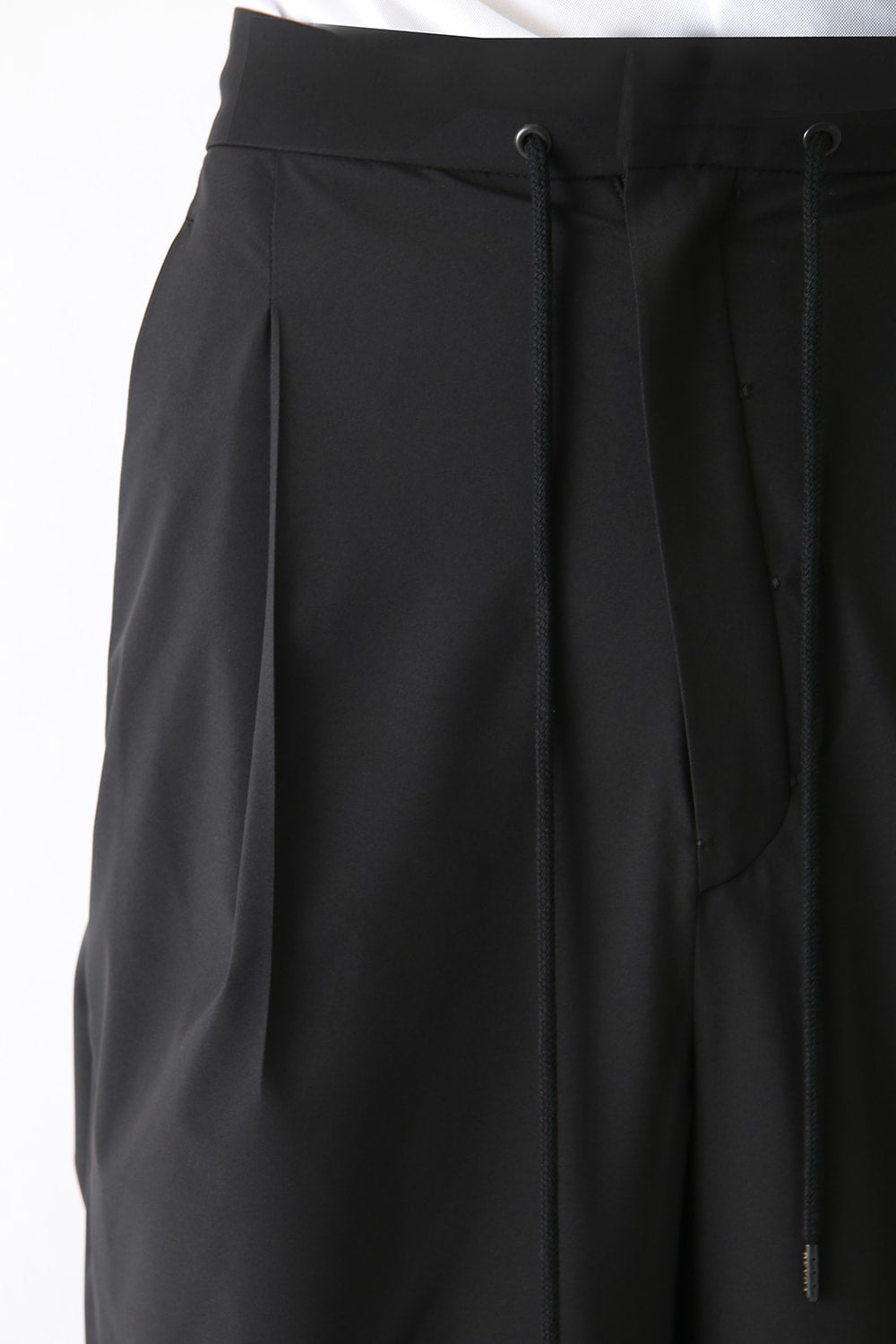 Layered Pants Breathing Polyester Black