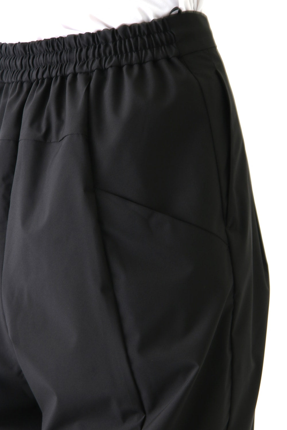 Layered Pants Breathing Polyester Black