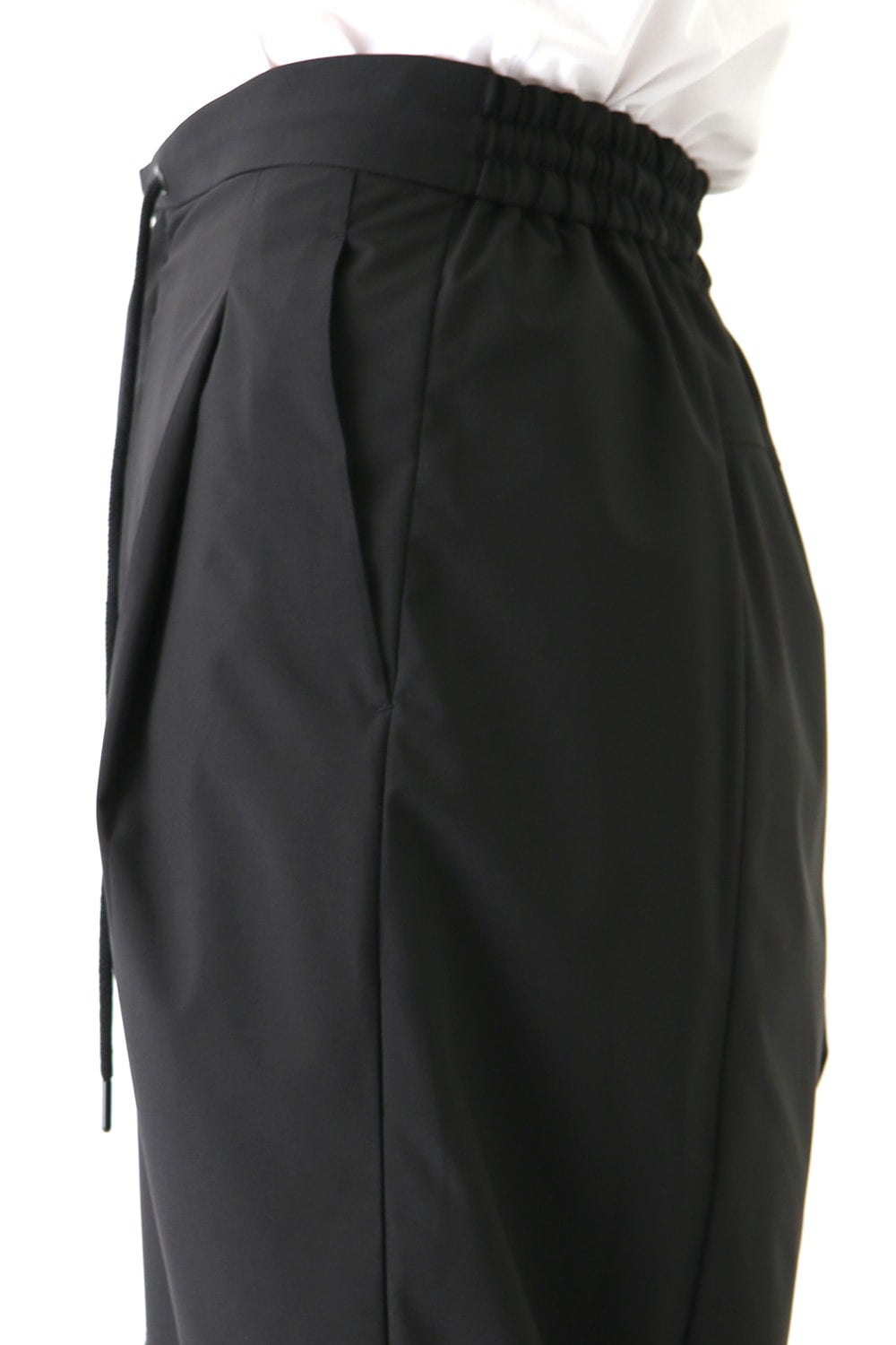 Layered Pants Breathing Polyester Black