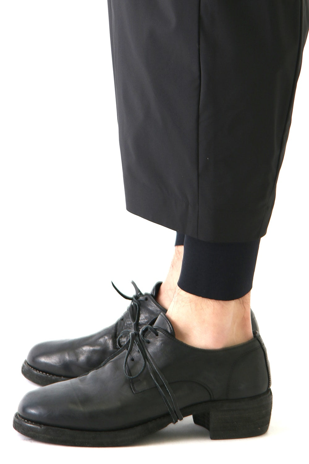 Layered Pants Breathing Polyester Black