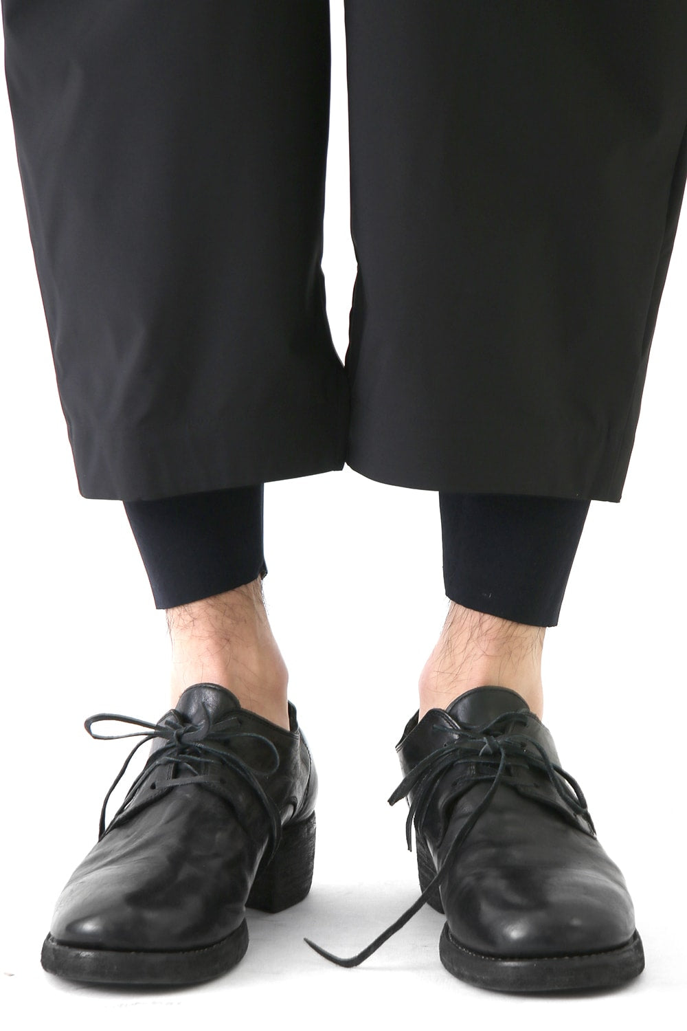 Layered Pants Breathing Polyester Black
