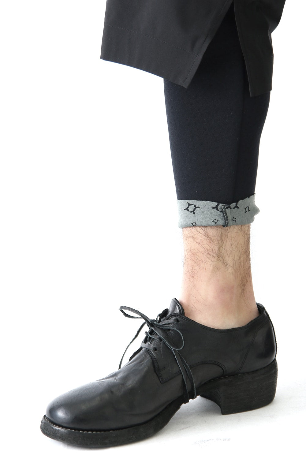 Layered Pants Breathing Polyester Black