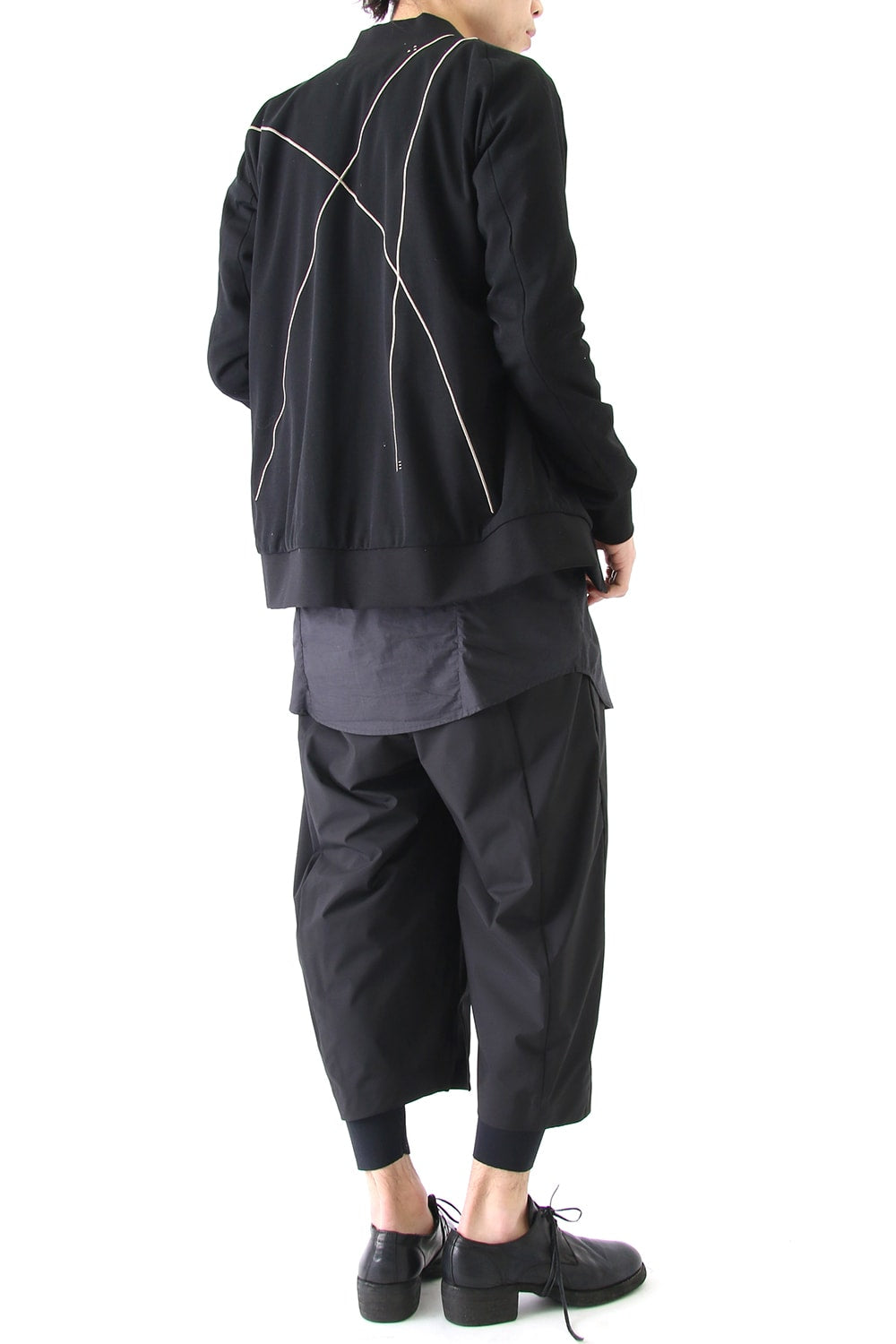 Layered Pants Breathing Polyester Black