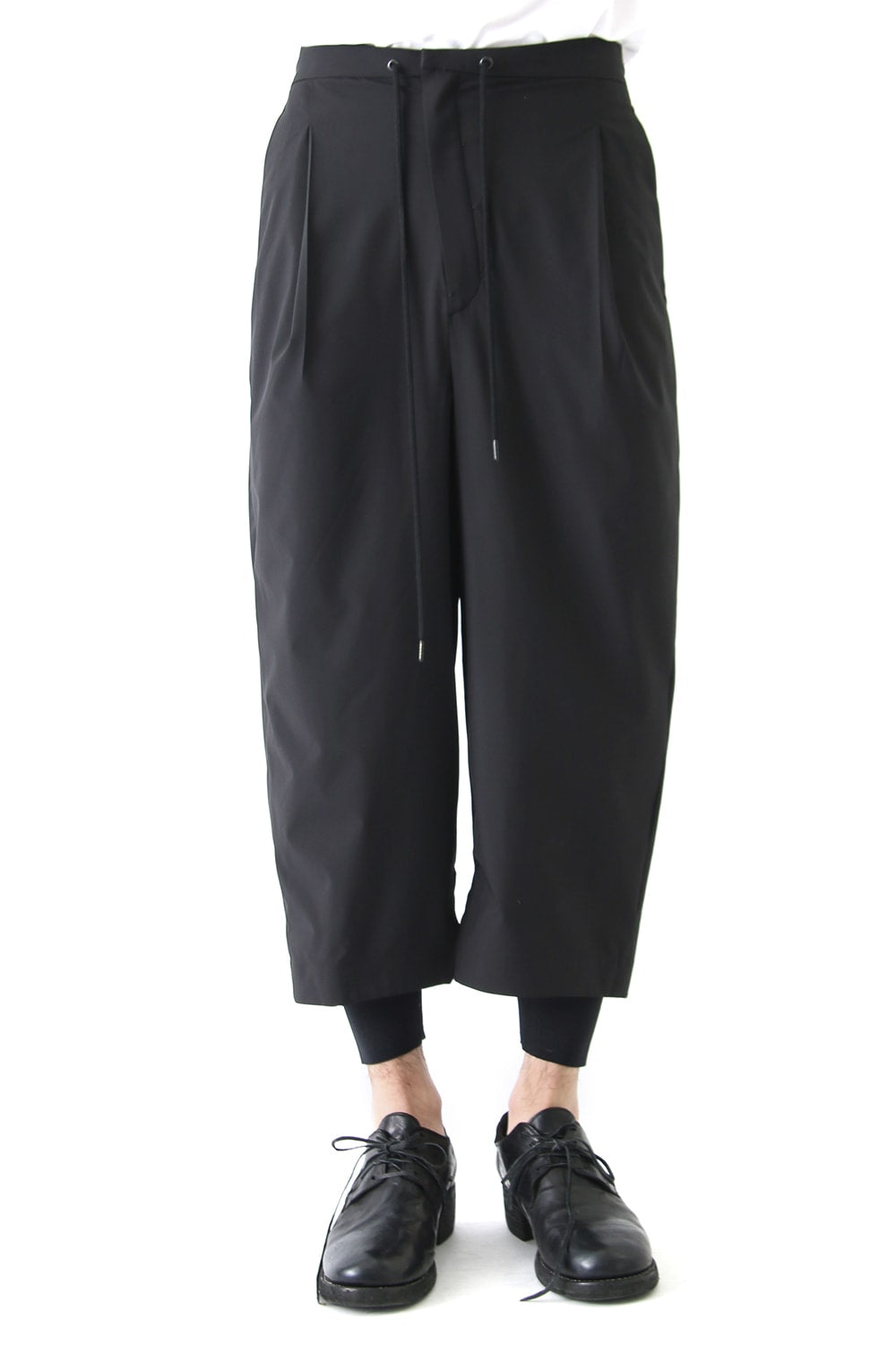 Layered Pants Breathing Polyester Black
