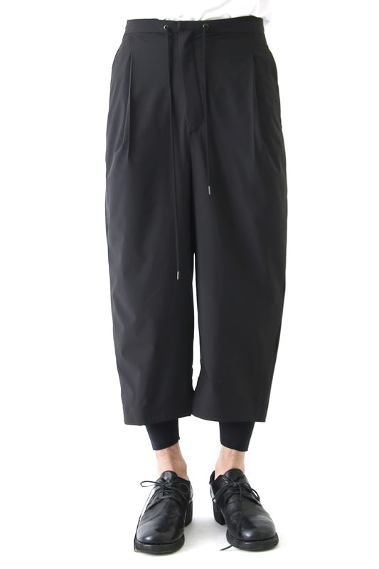 Layered Pants Breathing Polyester Black