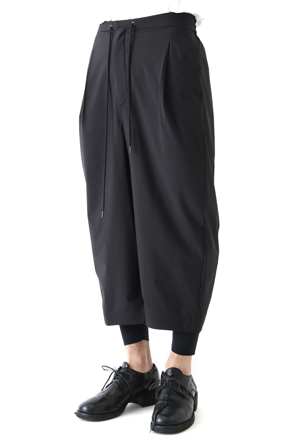 Layered Pants Breathing Polyester Black