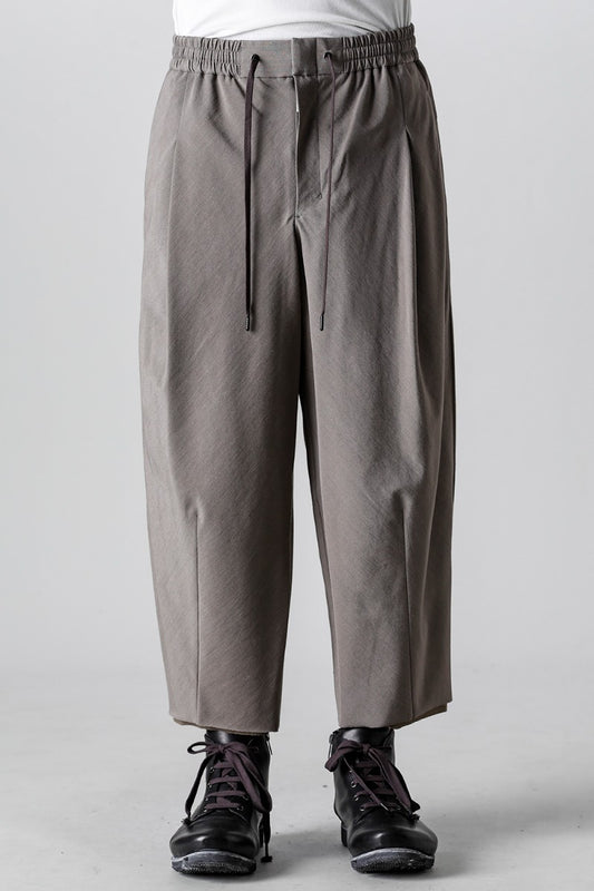 Baggy cropped pants Cotton / silk / viscose Mud Gray