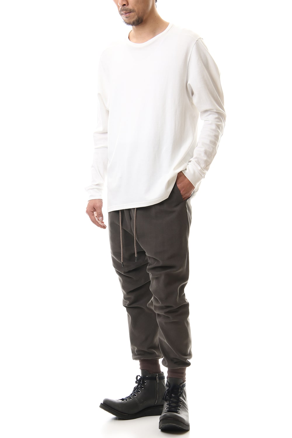 Easy pants Silk / cotton Beige Gray