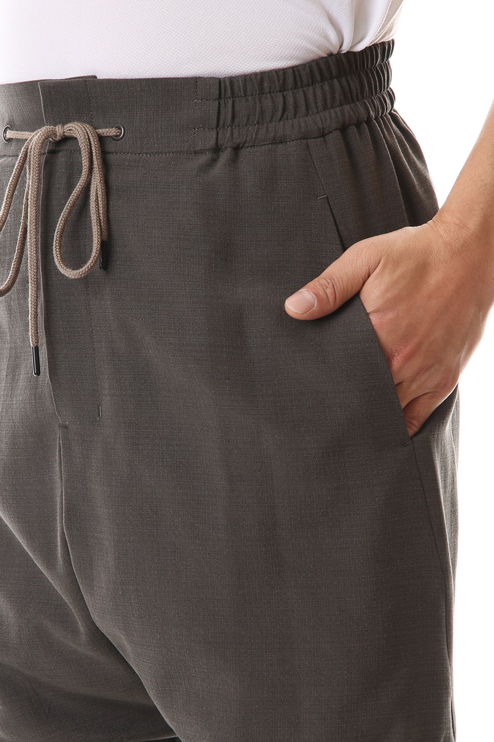 Easy pants Silk / cotton Beige Gray