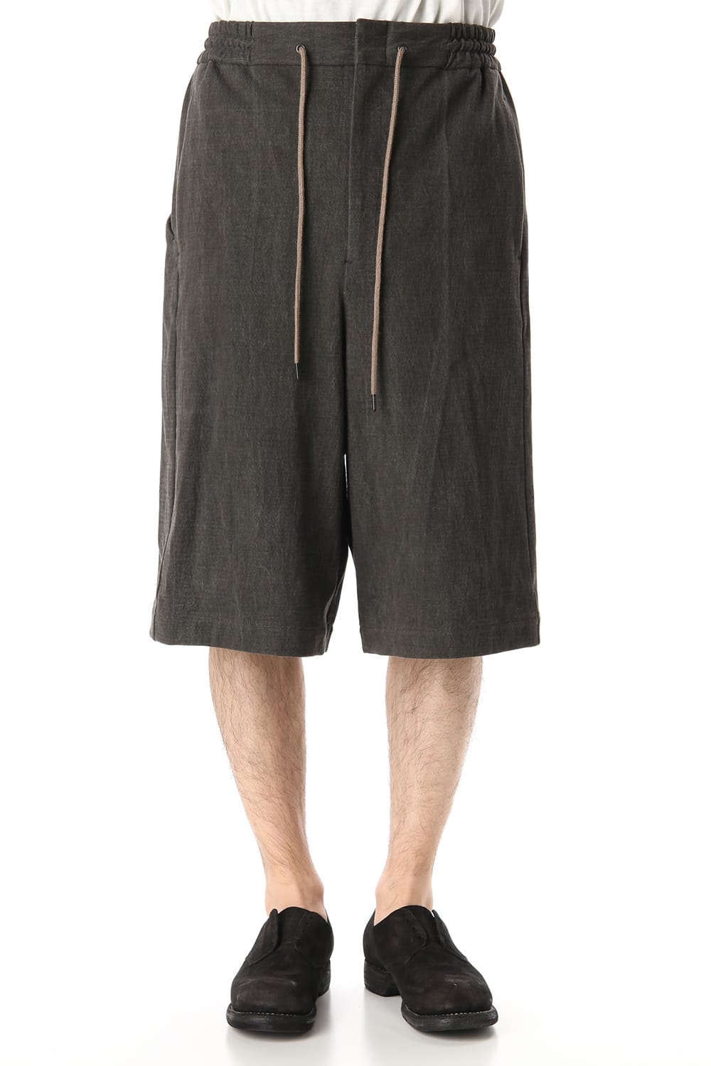 Half pants Cotton jersey Charcoal Dye