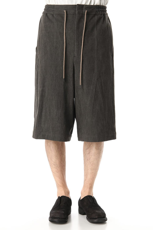 Half pants Cotton jersey Charcoal Dye