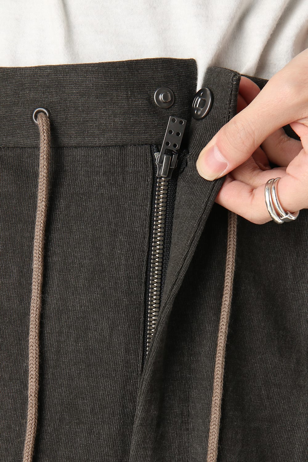 Half pants Cotton jersey Charcoal Dye