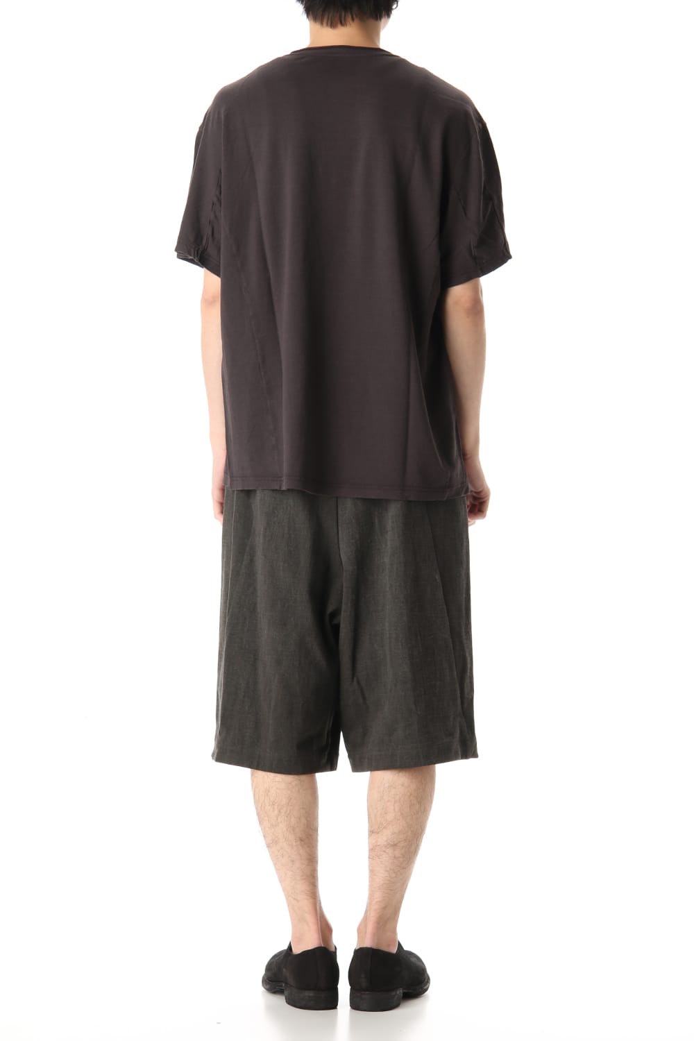 Half pants Cotton jersey Charcoal Dye