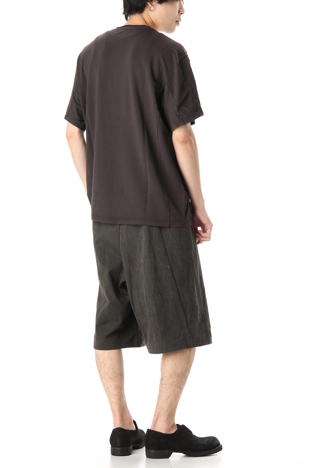 Half pants Cotton jersey Charcoal Dye